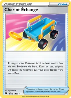 Carte Chariot Échange de l'extension Astres Radieux, numéro 154/189