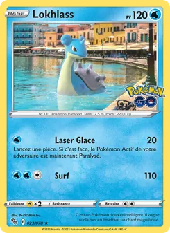 Carte Lokhlass de l'extension Pokémon GO, numéro 023/78