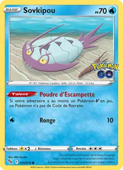 Carte Sovkipou de l'extension Pokémon GO, numéro 025/78