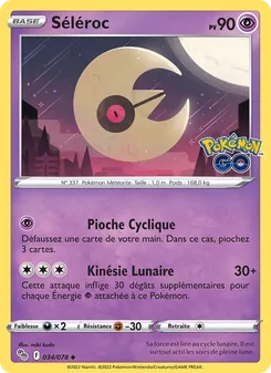 Carte Séléroc de l'extension Pokémon GO, numéro 034/78