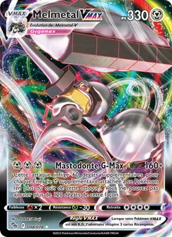Carte Melmetal VMAX de l'extension Pokémon GO, numéro 048/78