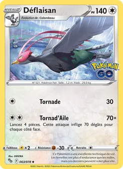 Carte Déflaisan de l'extension Pokémon GO, numéro 063/78