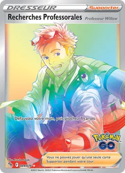 Carte Recherches Professorales de l'extension Pokémon GO, numéro 084/78