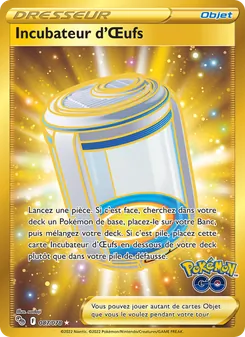 Carte Incubateur d'Œufs de l'extension Pokémon GO, numéro 087/78