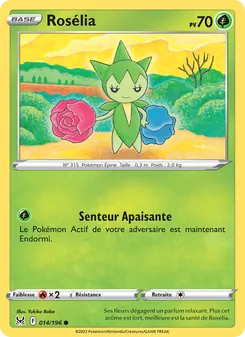 Carte Rosélia de l'extension Origine Perdue, numéro 014/196