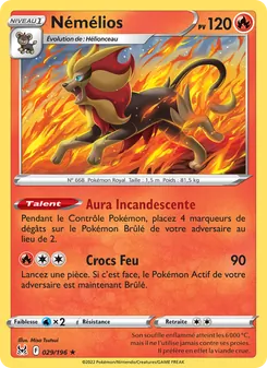Carte Némélios de l'extension Origine Perdue, numéro 029/196