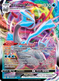 Carte Kyurem VMAX de l'extension Origine Perdue, numéro 049/196