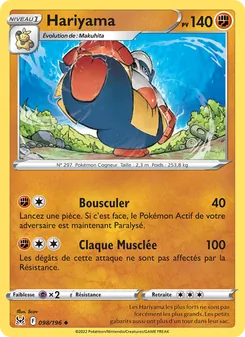 Carte Hariyama de l'extension Origine Perdue, numéro 098/196