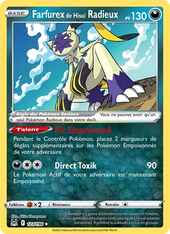 Carte Farfurex de Hisui Radieux de l'extension Origine Perdue, numéro 123/196