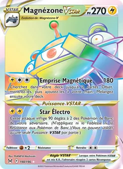 Carte Magnézone VSTAR de l'extension Origine Perdue, numéro 198/196