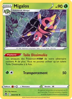 Carte Migalos de l'extension Tempête Argentée, numéro 004/195