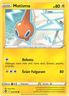 Carte Motisma de l'extension Tempête Argentée, numéro 053/195