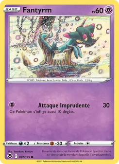 Carte Fantyrm de l'extension Tempête Argentée, numéro 087/195