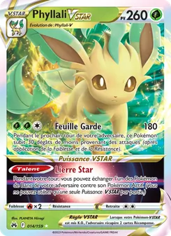 Carte Phyllali VSTAR de l'extension Zénith Suprême, numéro 014/159