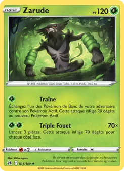 Carte Zarude de l'extension Zénith Suprême, numéro 016/159