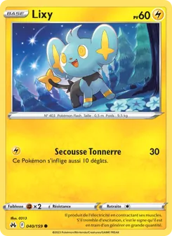 Carte Lixy de l'extension Zénith Suprême, numéro 040/159
