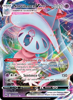 Carte Sorcilence VMAX de l'extension Zénith Suprême, numéro 066/159