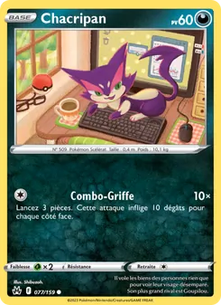 Carte Chacripan de l'extension Zénith Suprême, numéro 077/159