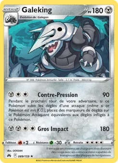 Carte Galeking de l'extension Zénith Suprême, numéro 089/159