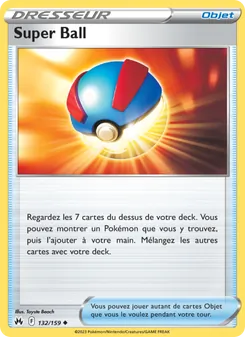 Carte Super Ball de l'extension Zénith Suprême, numéro 132/159