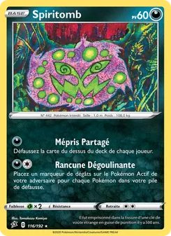 Carte Spiritomb de l'extension Clash des Rebelles, numéro 116/192