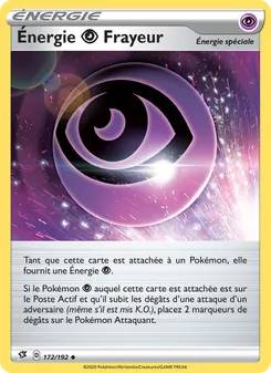 Carte Énergie Psychic Frayeur de l'extension Clash des Rebelles, numéro 172/192