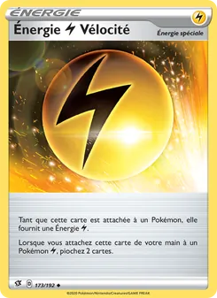 Carte Énergie Lightning Vélocité de l'extension Clash des Rebelles, numéro 173/192