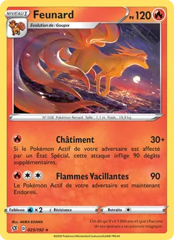 Carte Feunard de l'extension Clash des Rebelles, numéro 25/192