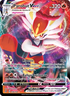 Carte Pyrobut VMAX de l'extension Clash des Rebelles, numéro 36/192