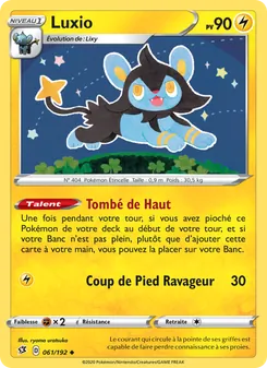 Carte Luxio de l'extension Clash des Rebelles, numéro 61/192