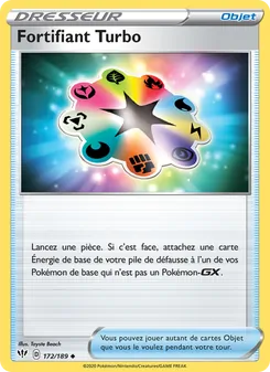 Carte Fortifiant Turbo de l'extension Ténèbres Embrasées, numéro 172/189