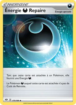 Carte Énergie Darkness Repaire de l'extension Ténèbres Embrasées, numéro 175/189