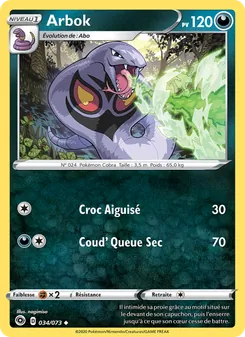 Carte Arbok de l'extension La Voie du Maître, numéro 34/73