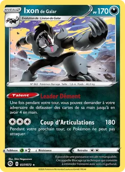 Carte Ixon de Galar de l'extension La Voie du Maître, numéro 37/73