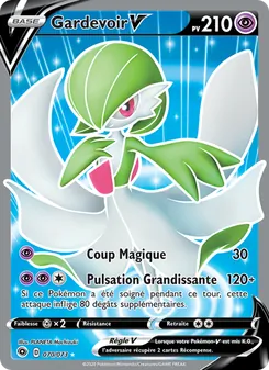 Carte Gardevoir V de l'extension La Voie du Maître, numéro 70/73