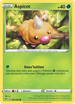 Carte Aspicot de l'extension Voltage Éclatant, numéro 1/185