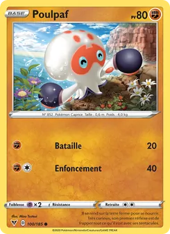 Carte Poulpaf de l'extension Voltage Éclatant, numéro 100/185