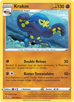 Carte Krakos de l'extension Voltage Éclatant, numéro 101/185