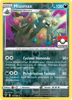 Carte Miasmax de l'extension Voltage Éclatant, numéro 111/185