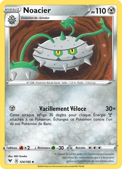 Carte Noacier de l'extension Voltage Éclatant, numéro 124/185