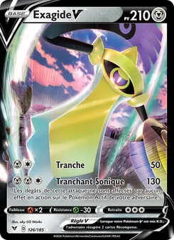 Carte Exagide V de l'extension Voltage Éclatant, numéro 126/185
