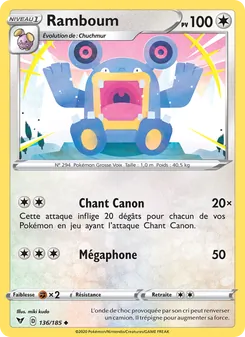 Carte Ramboum de l'extension Voltage Éclatant, numéro 136/185