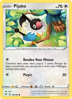 Carte Pijako de l'extension Voltage Éclatant, numéro 139/185