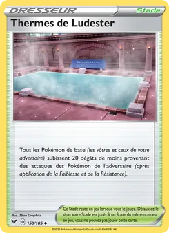 Carte Thermes de Ludester de l'extension Voltage Éclatant, numéro 150/185
