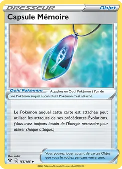 Carte Capsule Mémoire de l'extension Voltage Éclatant, numéro 155/185