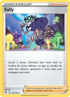 Carte Sally de l'extension Voltage Éclatant, numéro 158/185