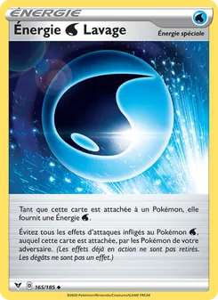 Carte Énergie Water Lavage de l'extension Voltage Éclatant, numéro 165/185