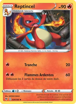 Carte Reptincel de l'extension Voltage Éclatant, numéro 24/185