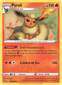 Carte Pyroli de l'extension Voltage Éclatant, numéro 26/185