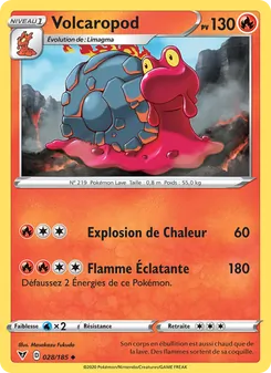 Carte Volcaropod de l'extension Voltage Éclatant, numéro 28/185